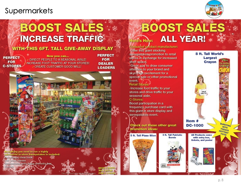 Supermarket & Hardware Store Promotions | ChristmasStocking.com